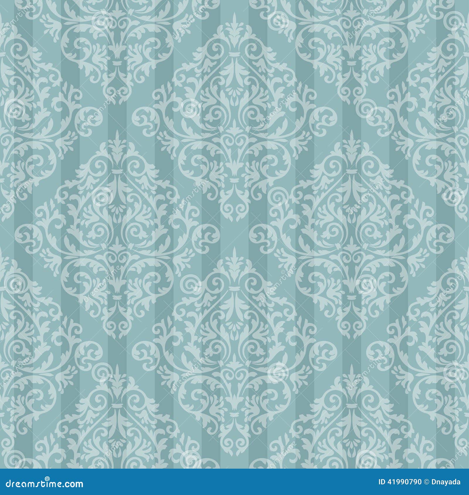 Blue Baroque Bright Pattern Stock Vector - Illustration of design ...