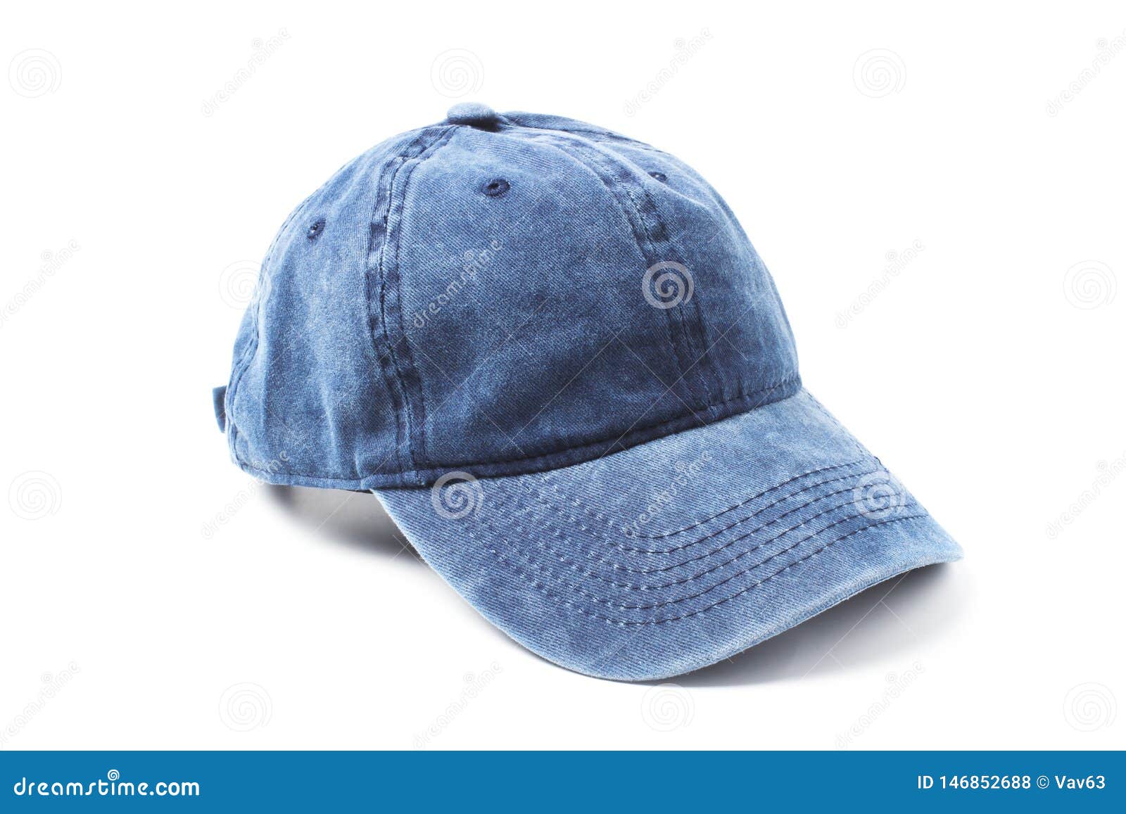 Blue baseball cap stock photo. Image of canvas, colorful 146852688