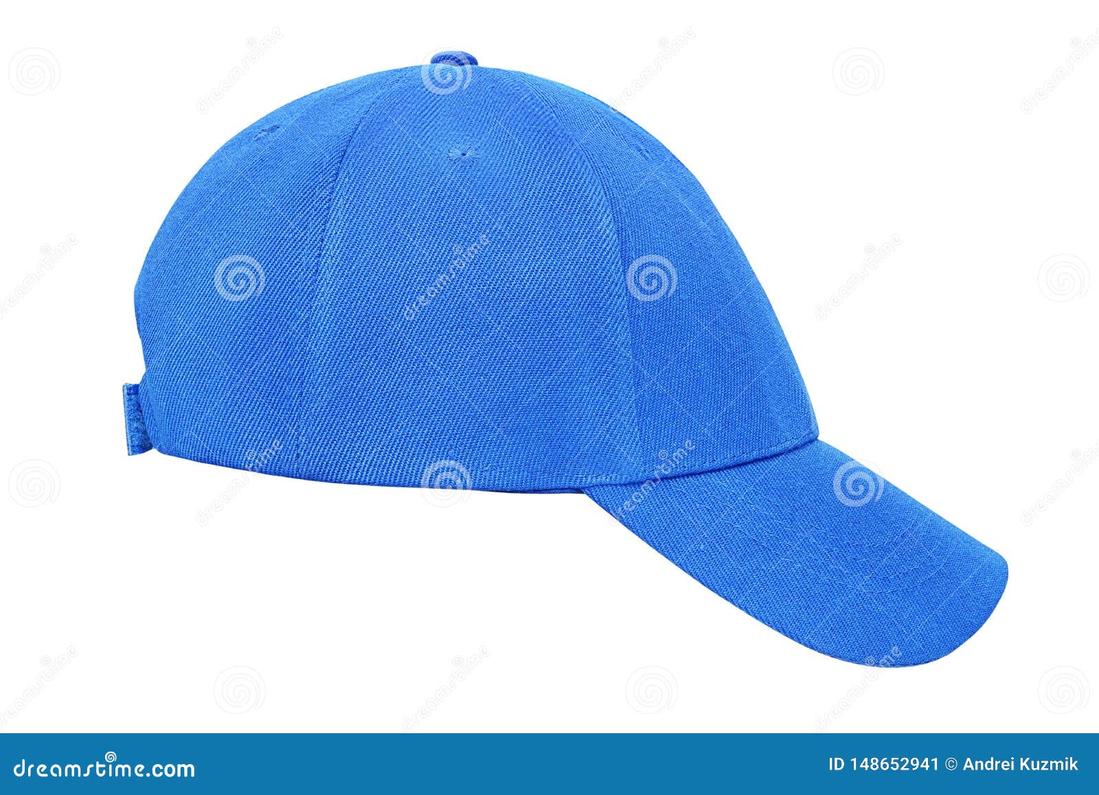 Blue baseball cap isolated stock image. Image of color 148652941