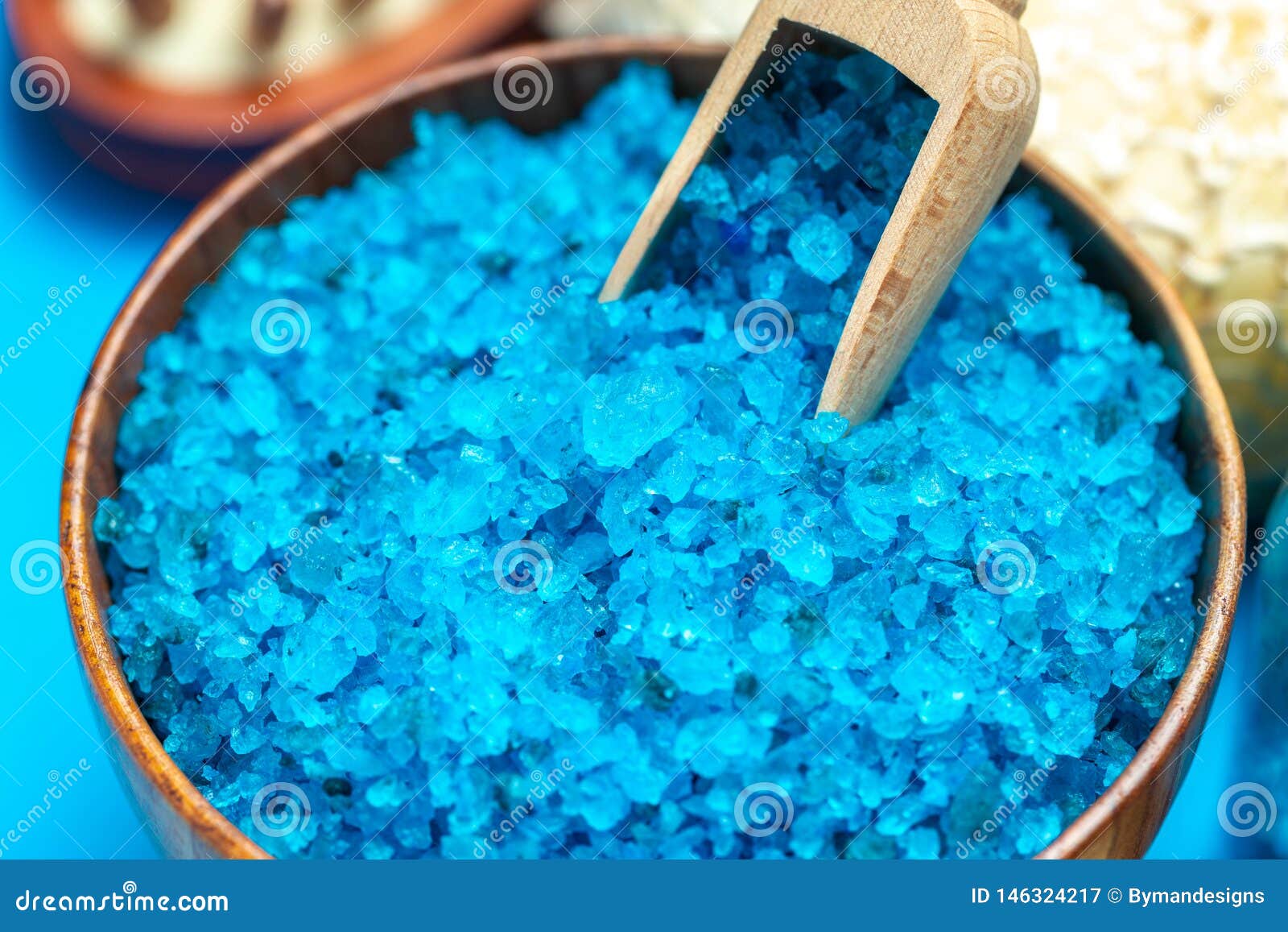 Blue bath salt stock image. Image of lifestyle, medicine 146324217