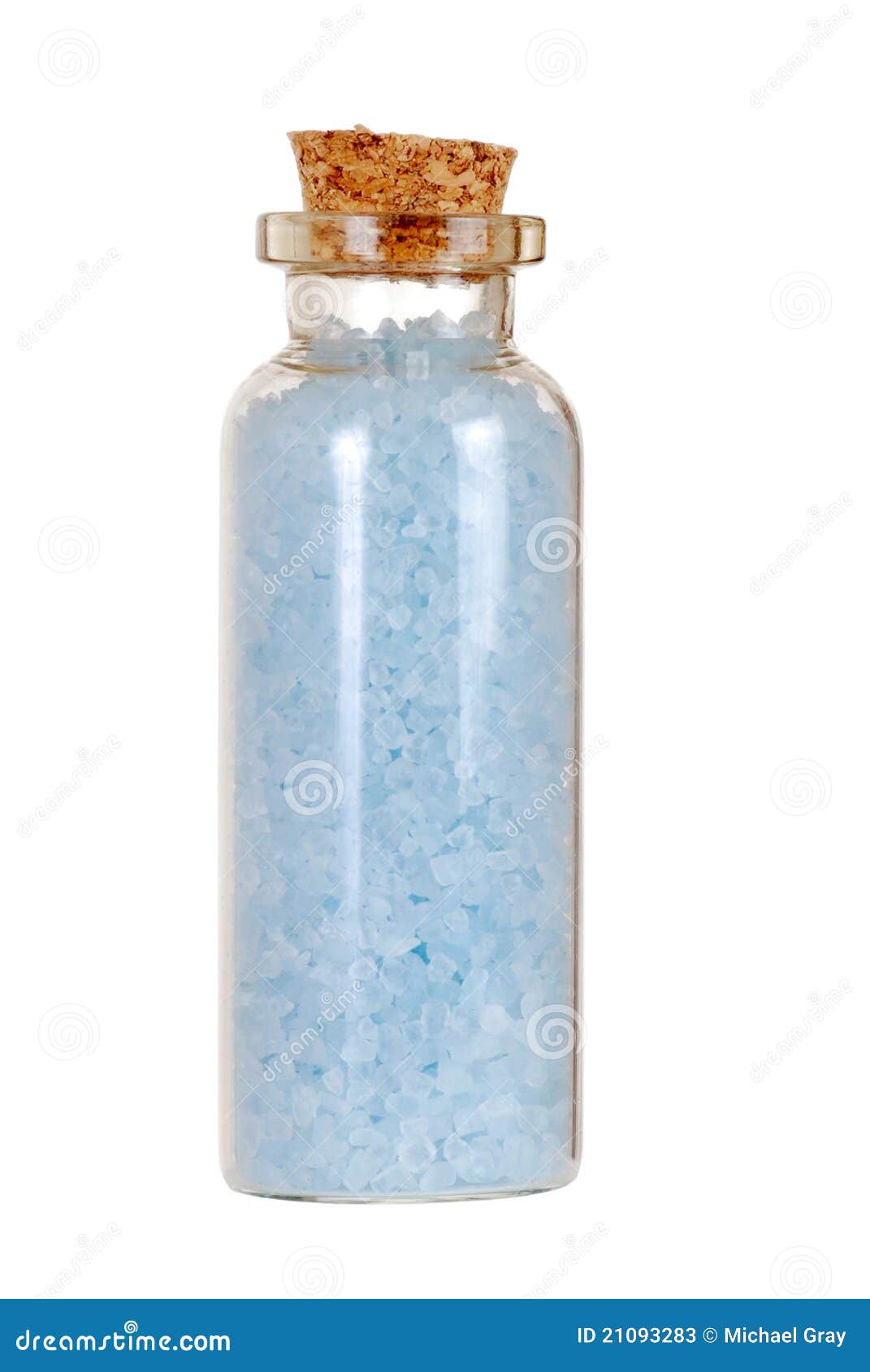 Blue bath salts in jar stock image. Image of aromatherapy 21093283