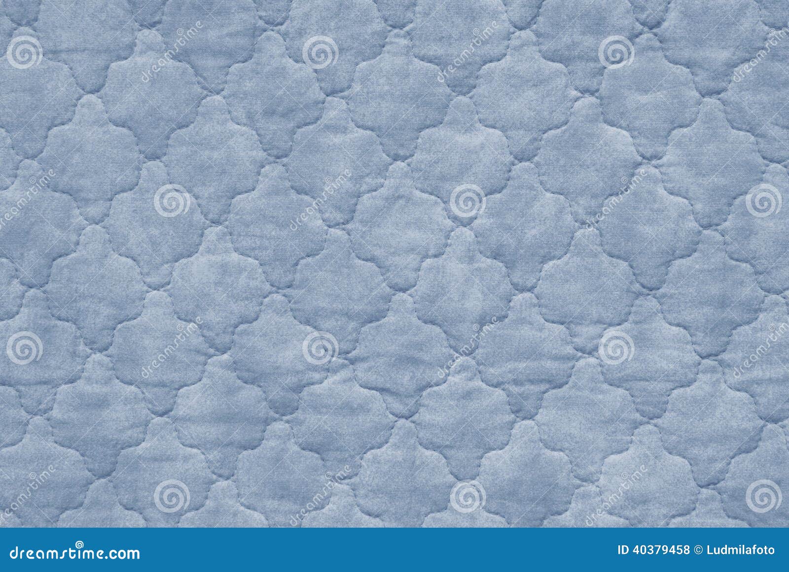 Blue Bedspread Stock Photo Image 40379458
