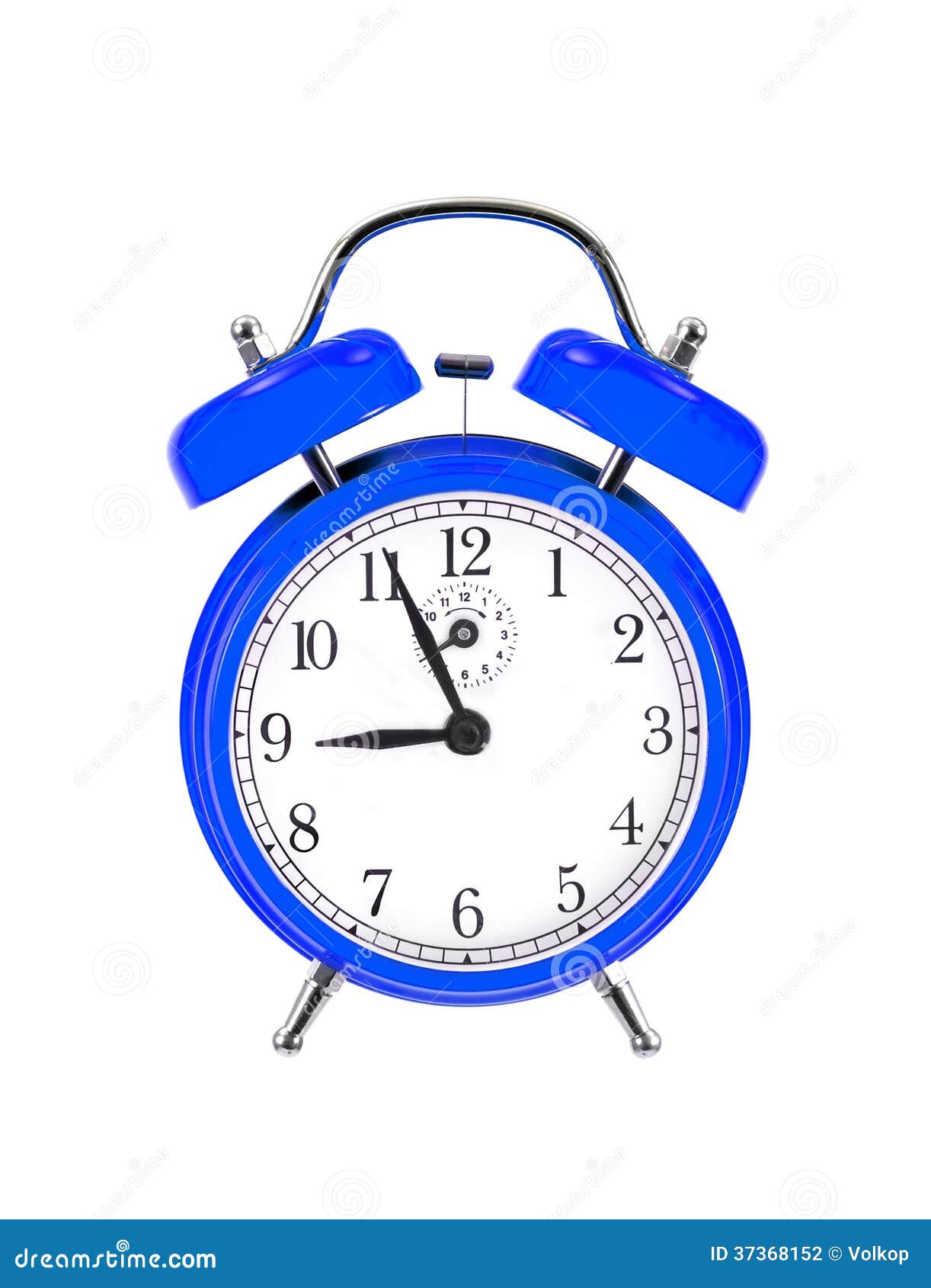 Blue Bell Clock (alarm Clock) Stock Photo Image of object, hurry