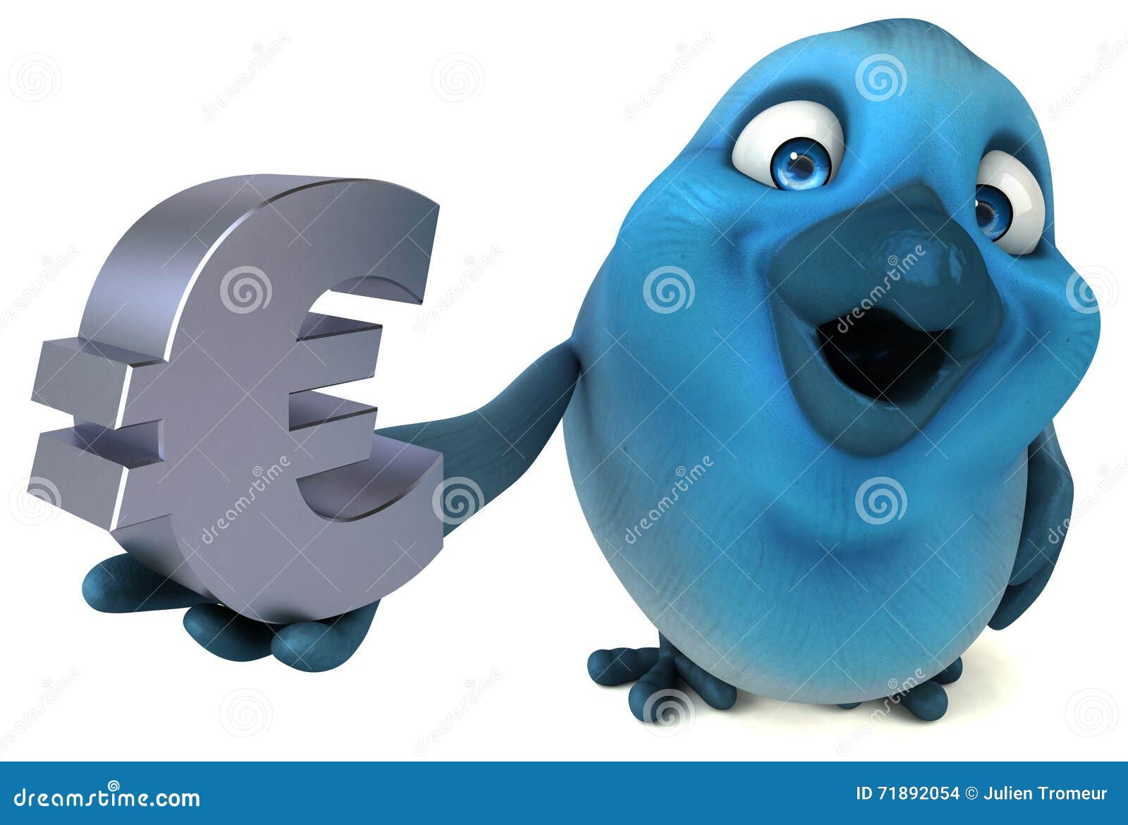 Blue bird stock illustration. Illustration of media, isolated 71892054