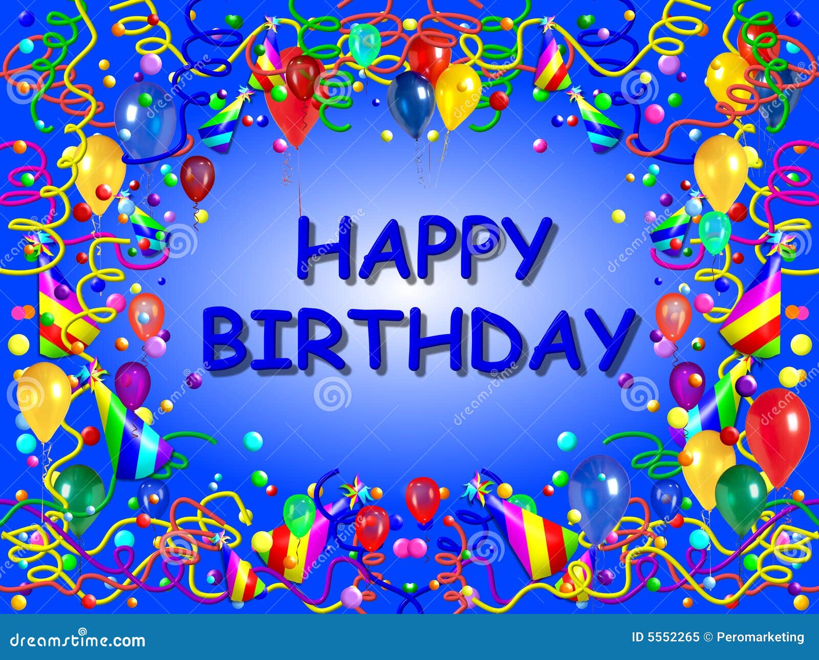 Blue Birthday Background Stock Illustrations – 222,370 Blue ...