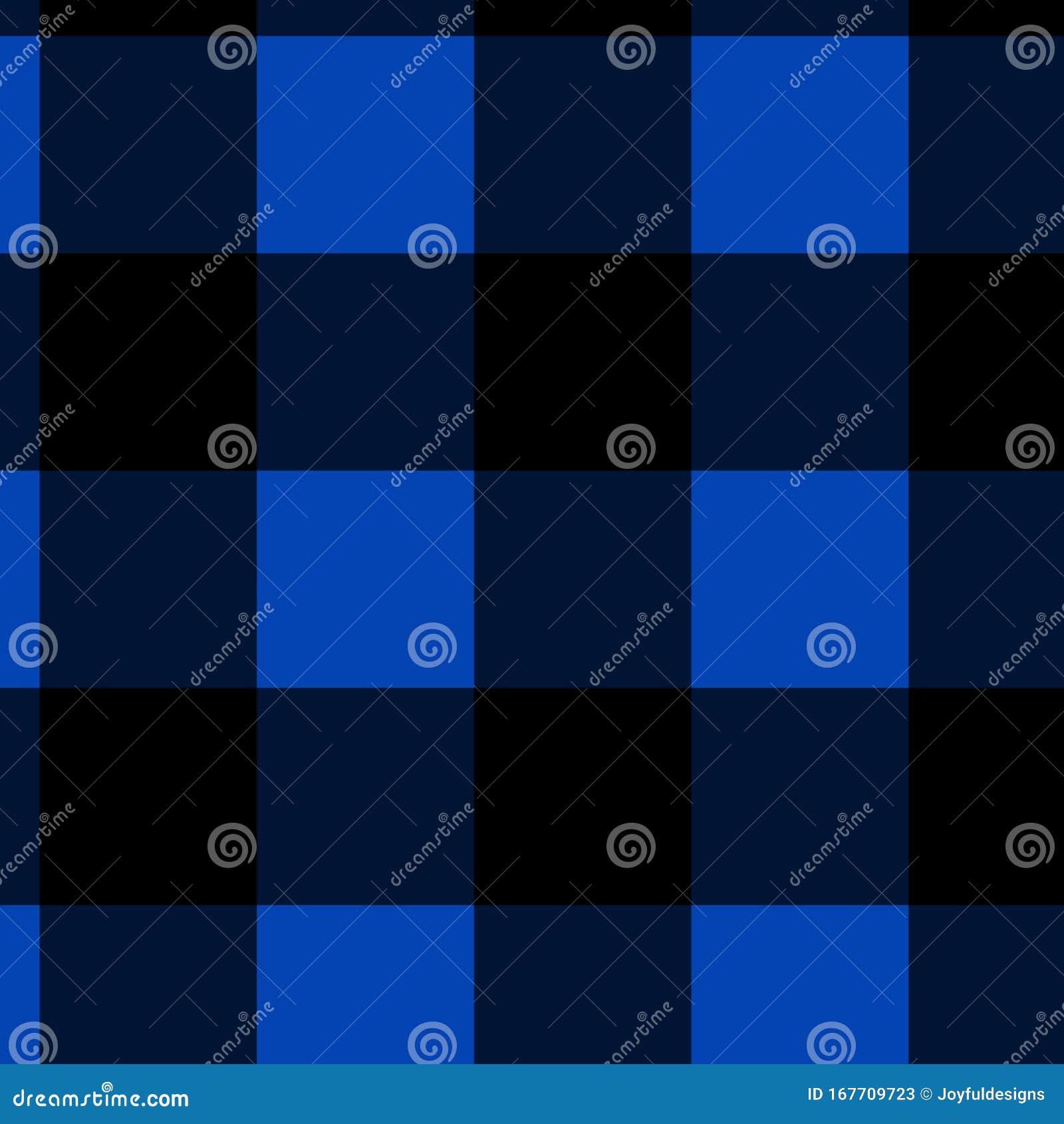 Blue and Black Buffalo Plaid Pattern Stock Illustration Illustration