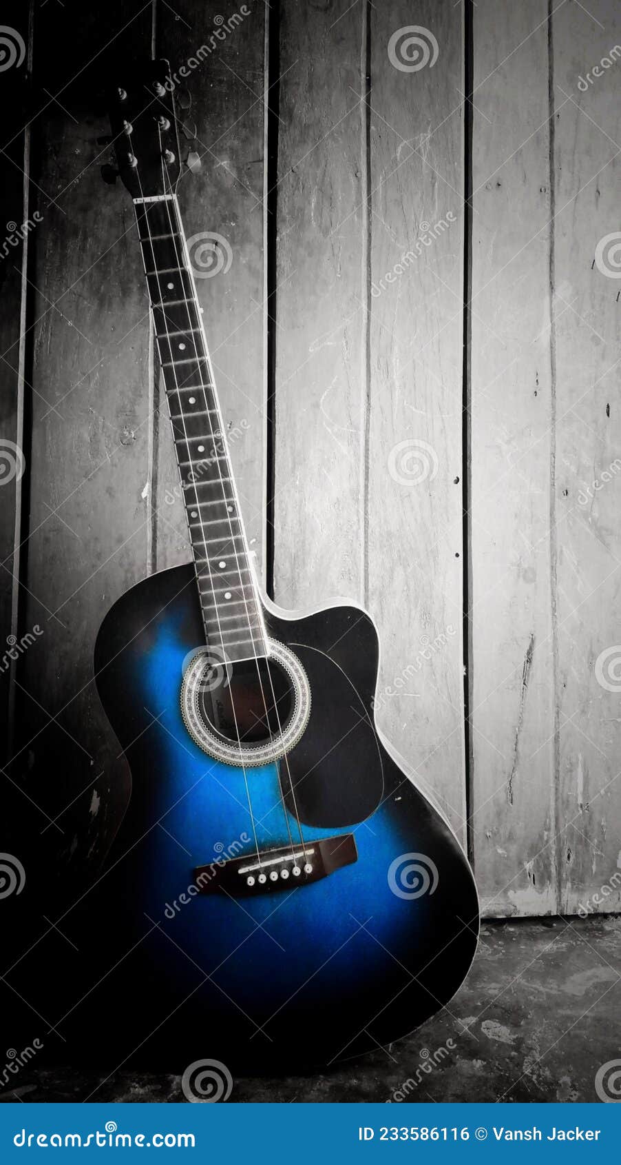Blue or Black Color. Spanish Acoustic Guitar Wallpaper in HD Quality Stock  Photo - Image of blue, black: 233586116