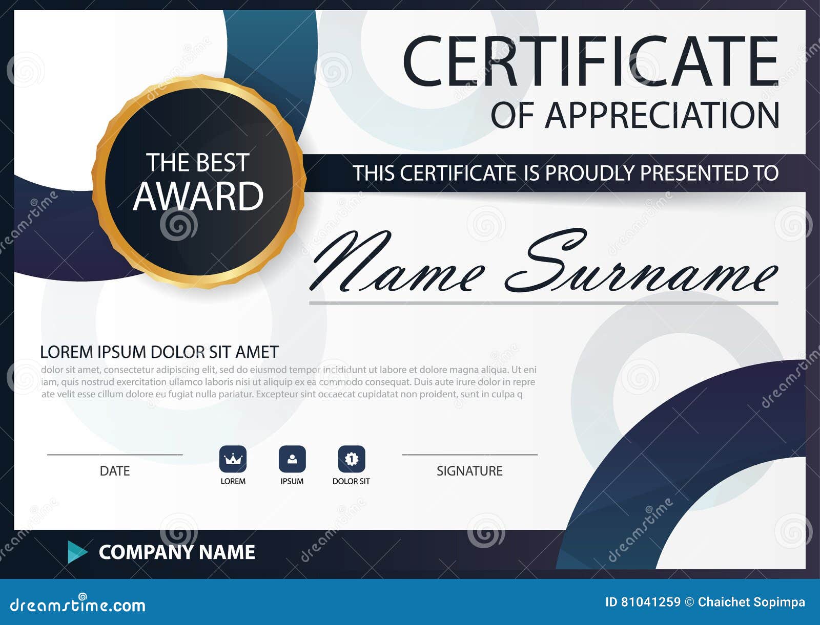 white certificate frame