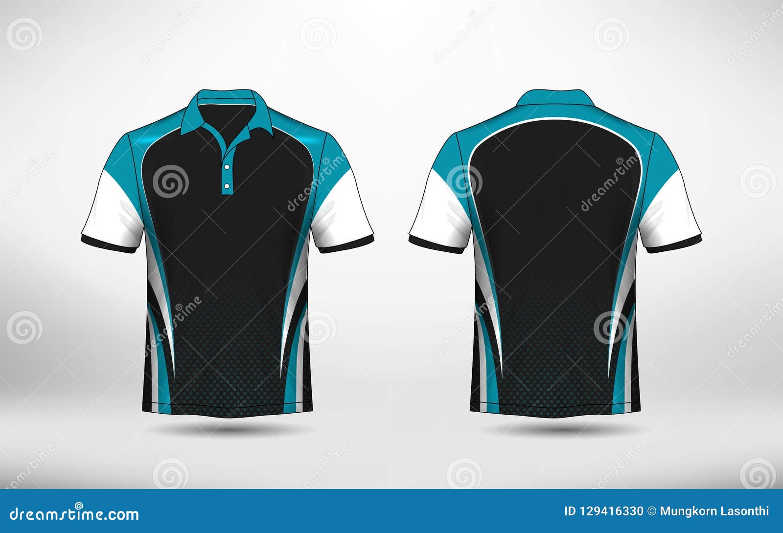 Green and black layout e-sport t-shirt design template Stock