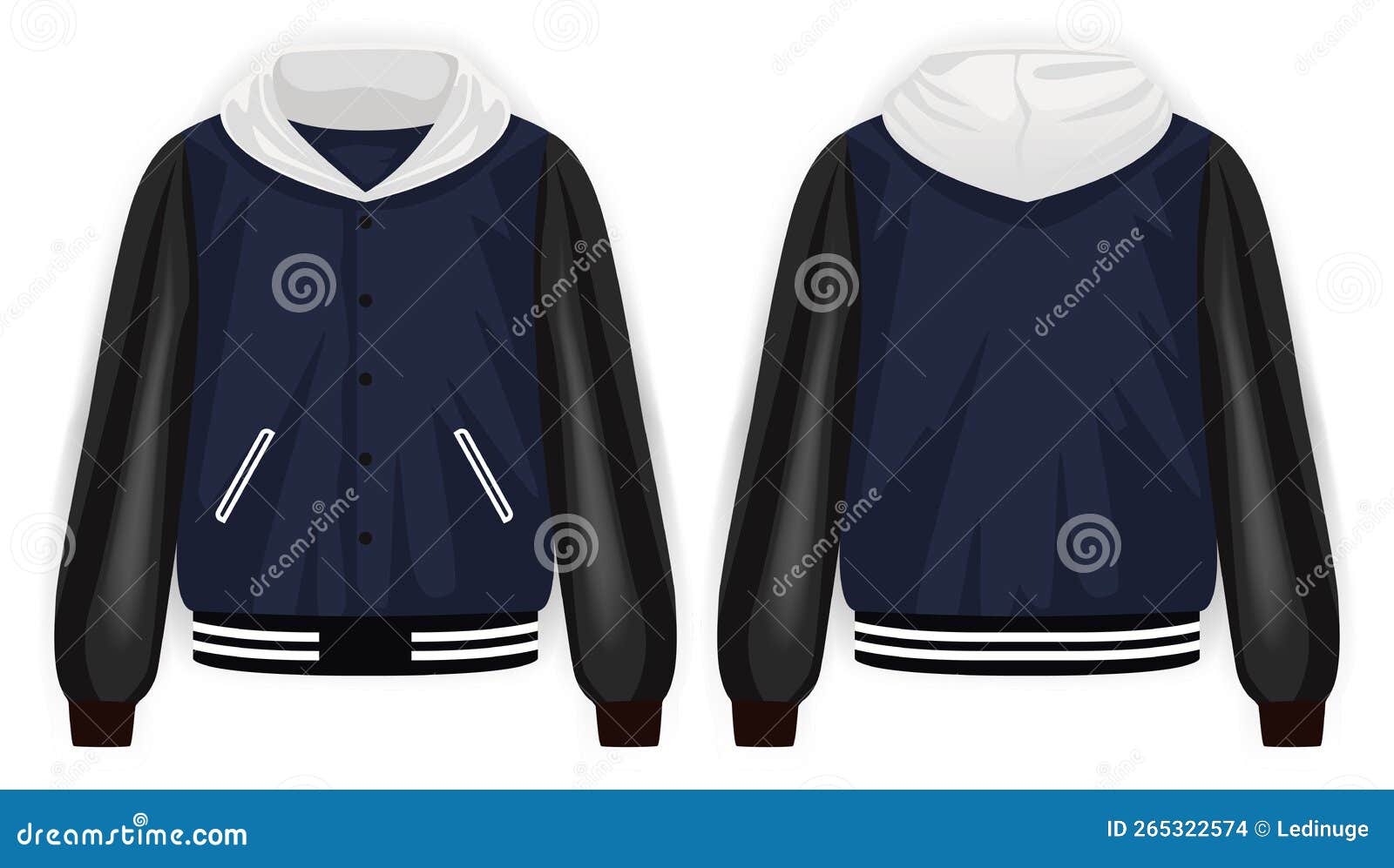 Oversized Hooded Sweatshirt Mockup For Print Stock Photo