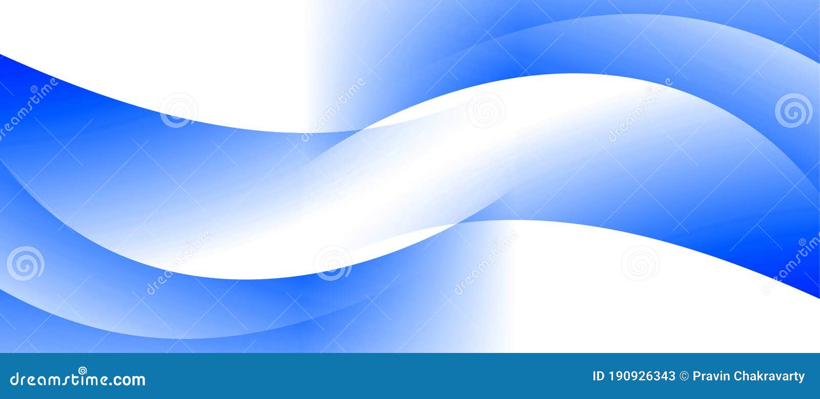 Blue Blur Wavy Abstract Banner Background Vector Design, Blurred ...