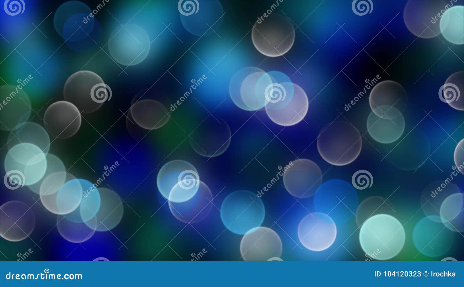 blue bokeh background created by neon lights.