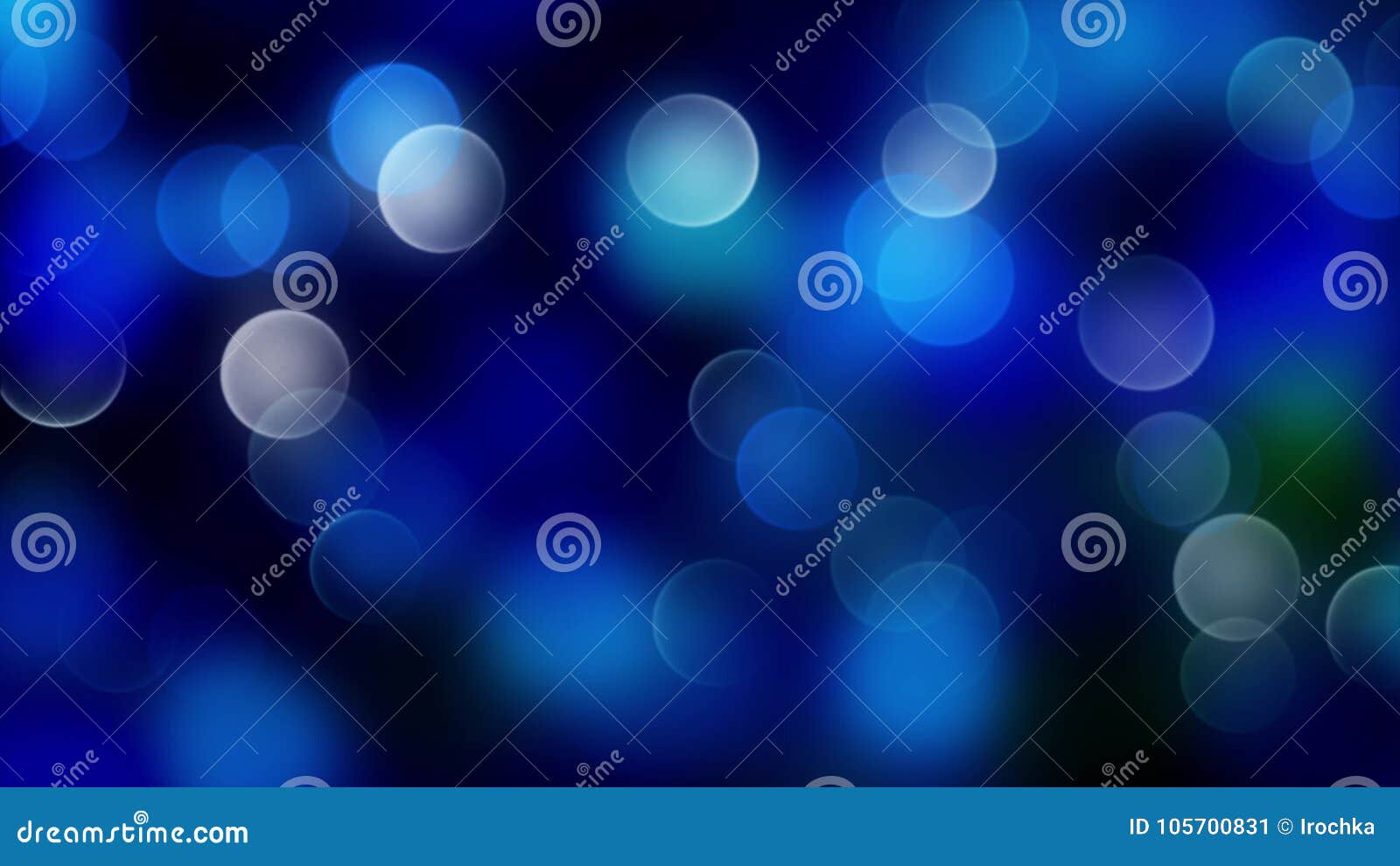 blue bokeh background created by neon lights.