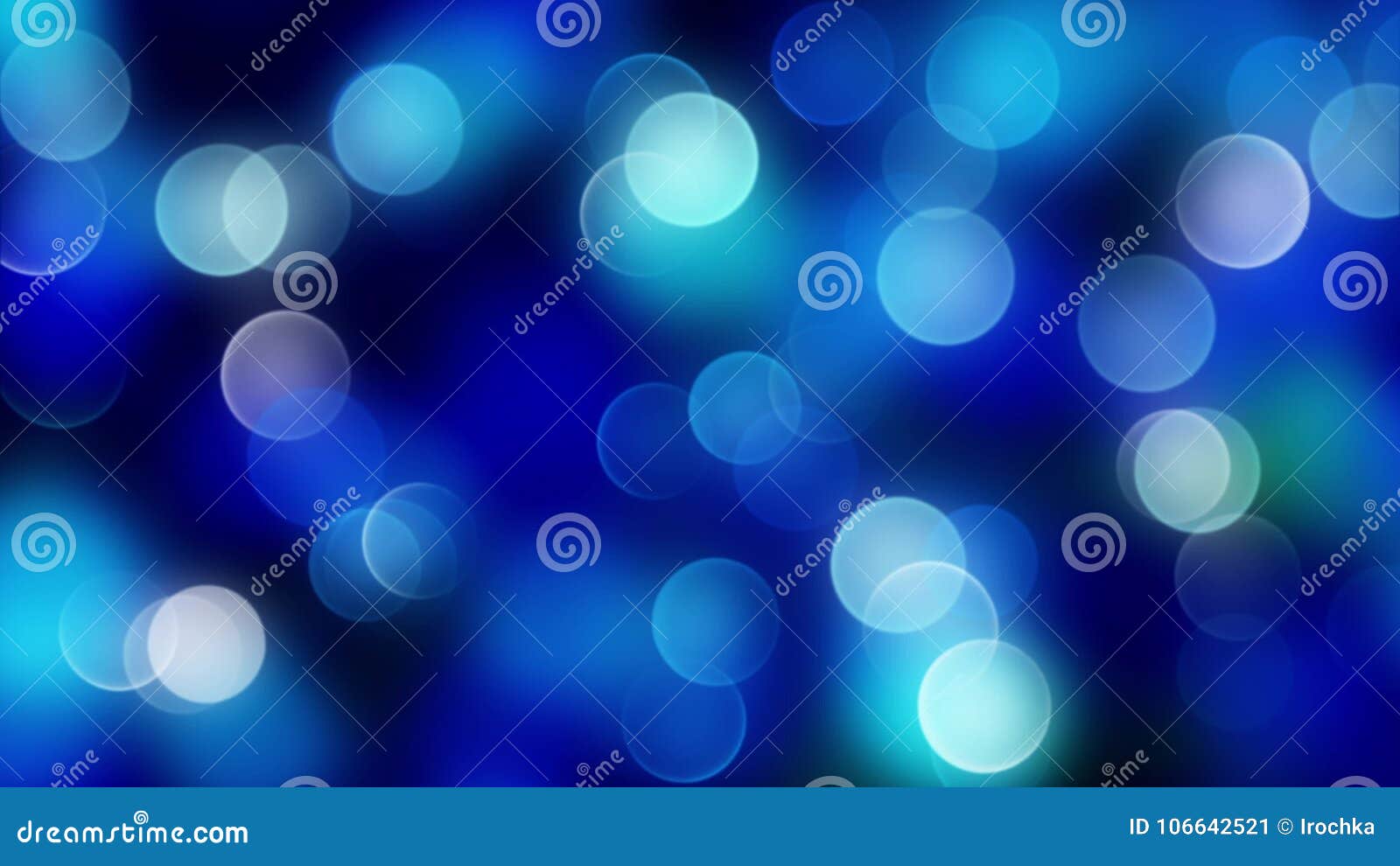 blue bokeh background created by neon lights.