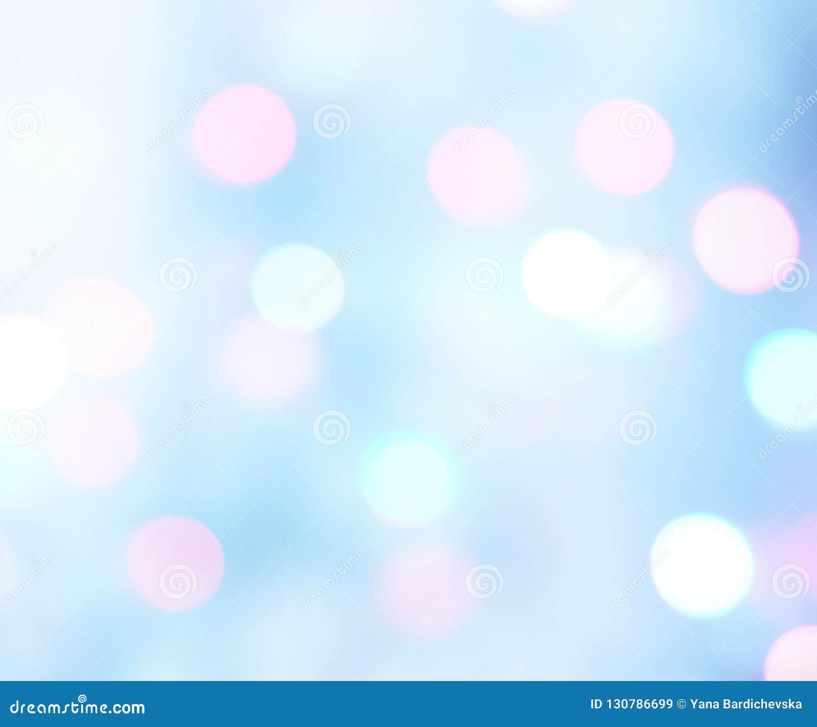 Blue Bokeh Holiday Lights Blurred Background. Stock Illustration -  Illustration of blue, shine: 130786699