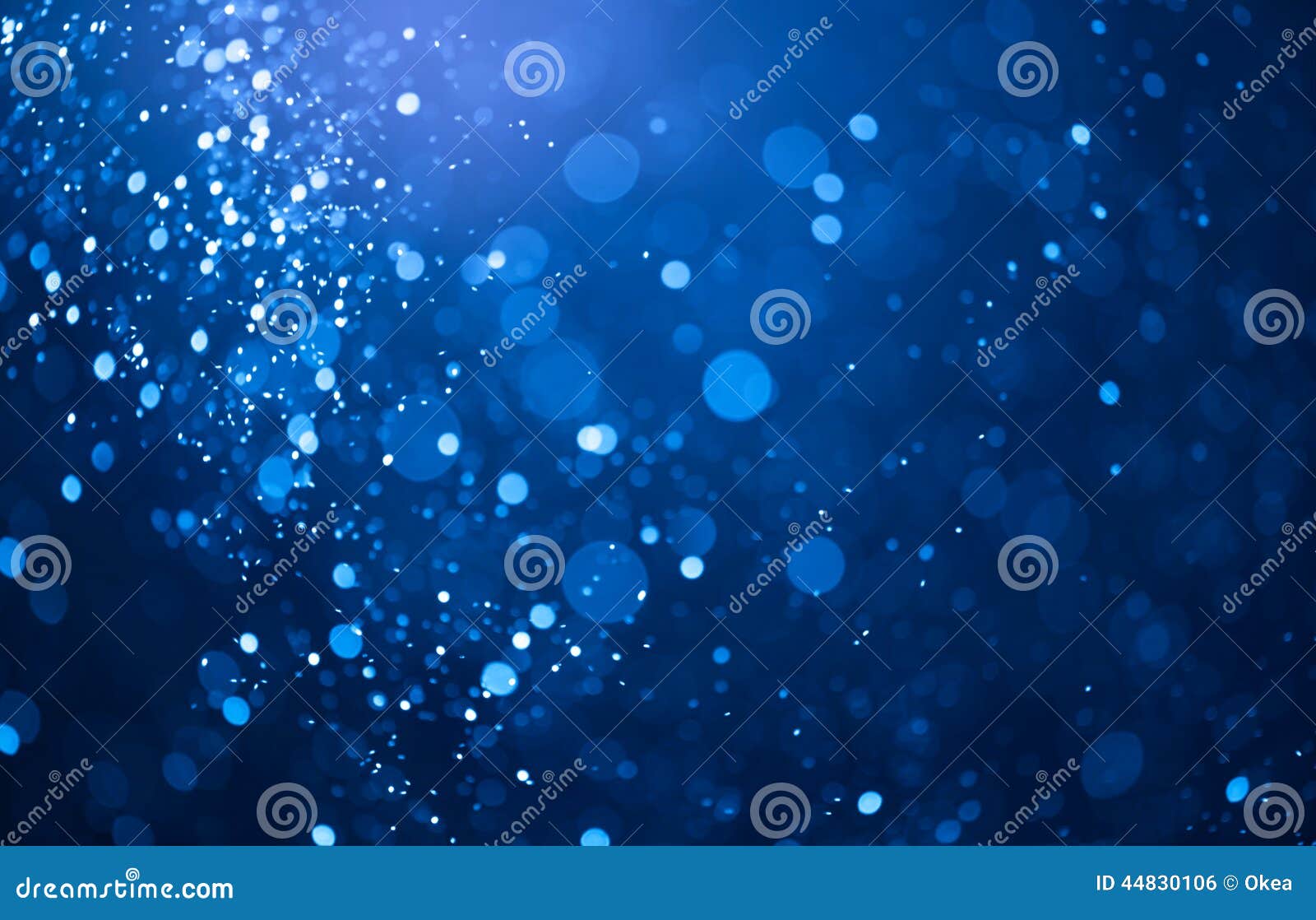 blue bokeh lights background