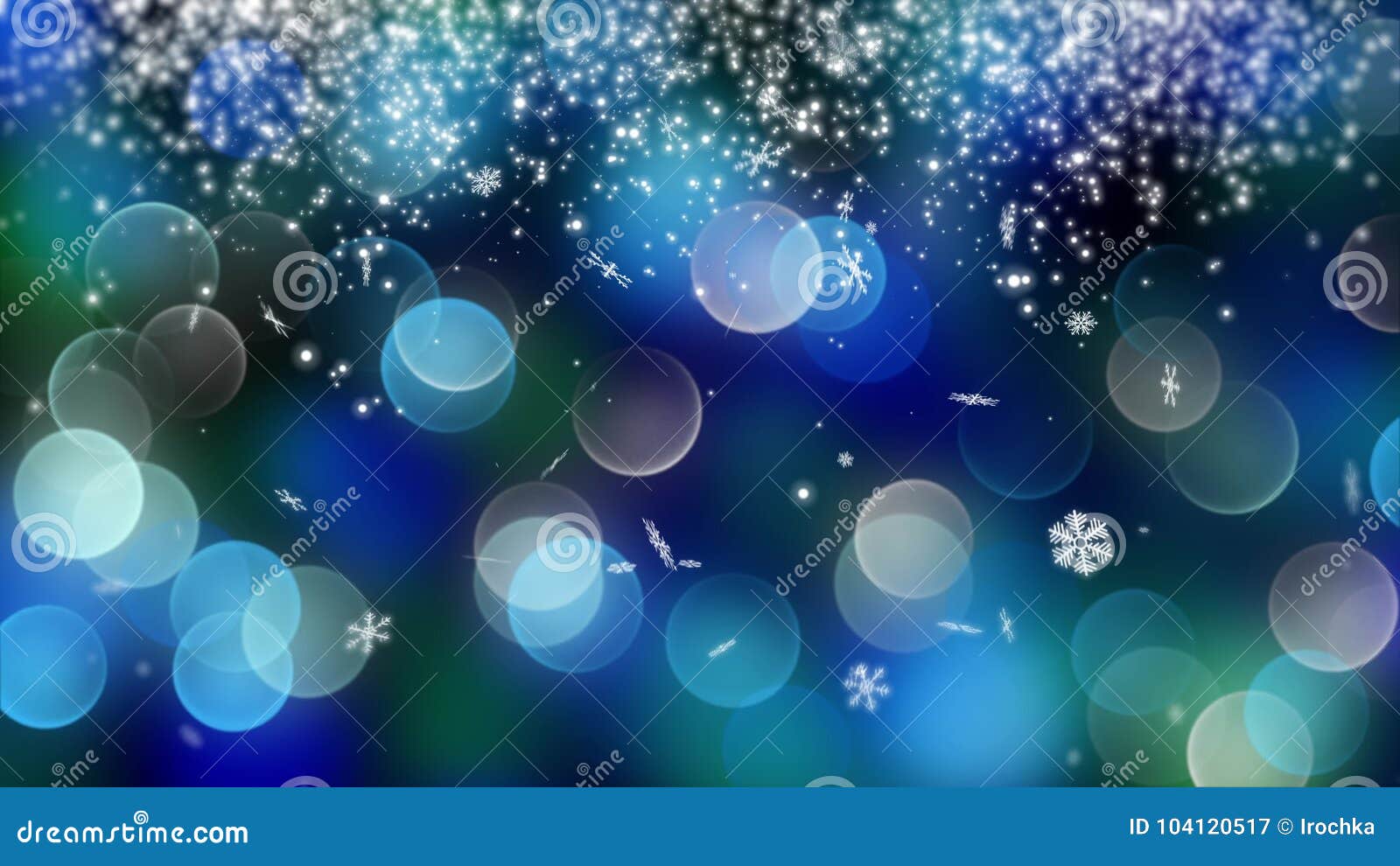 blue bokeh background created by neon lights. 4k