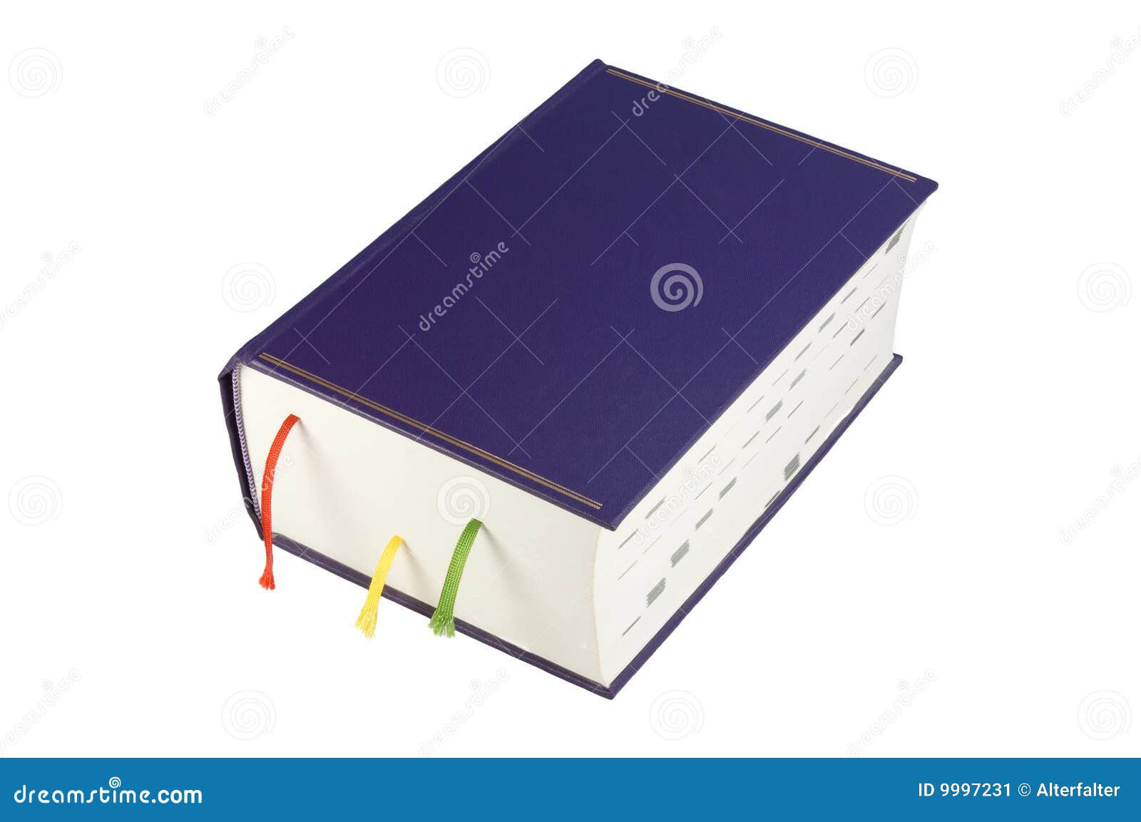 Blue book stock image. Image of thick, literature, knowledge 9997231