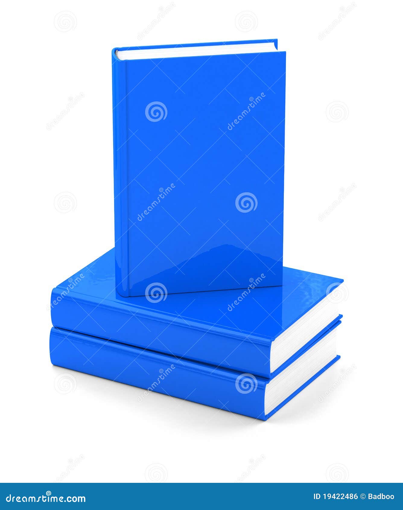 Blue books over white stock illustration. Illustration of education