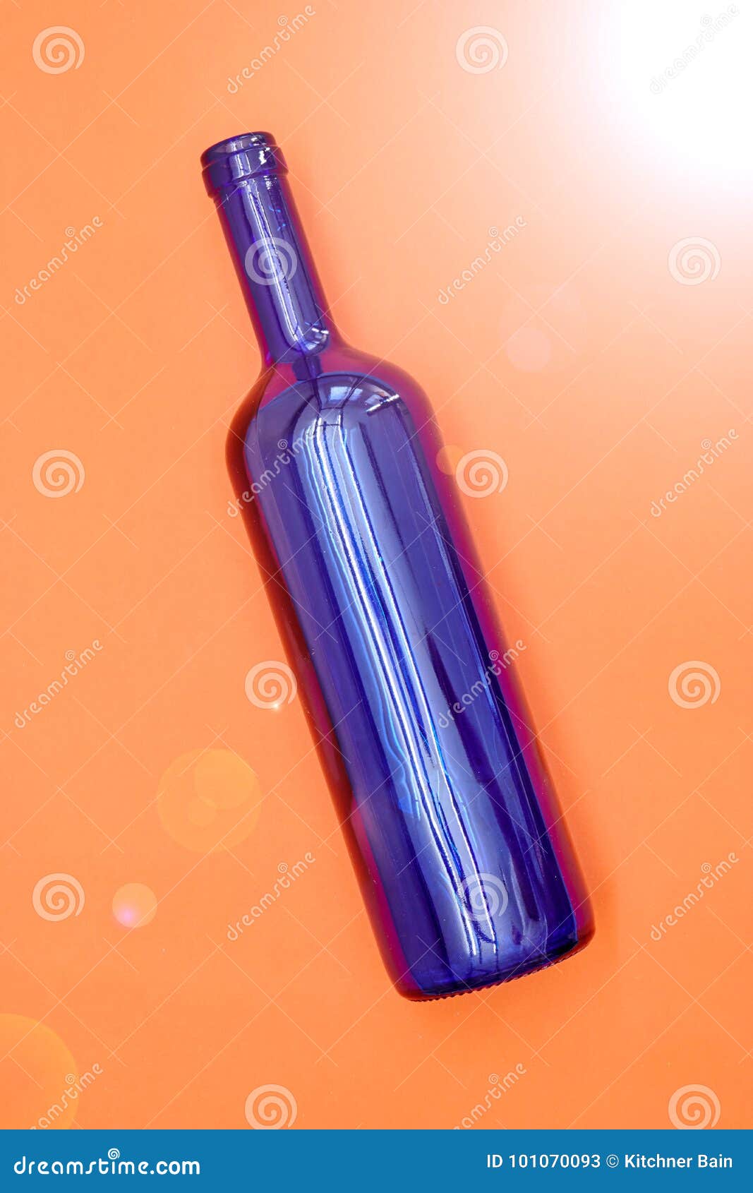 Blue Bottle stock image. Image of empty, transparent 101070093