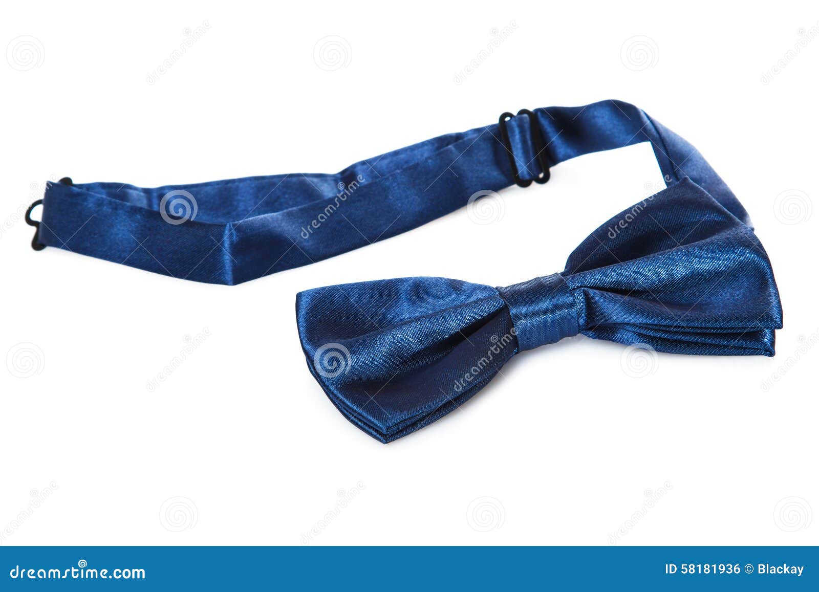 Blue bowtie stock photo. Image of knot, celebration 58181936