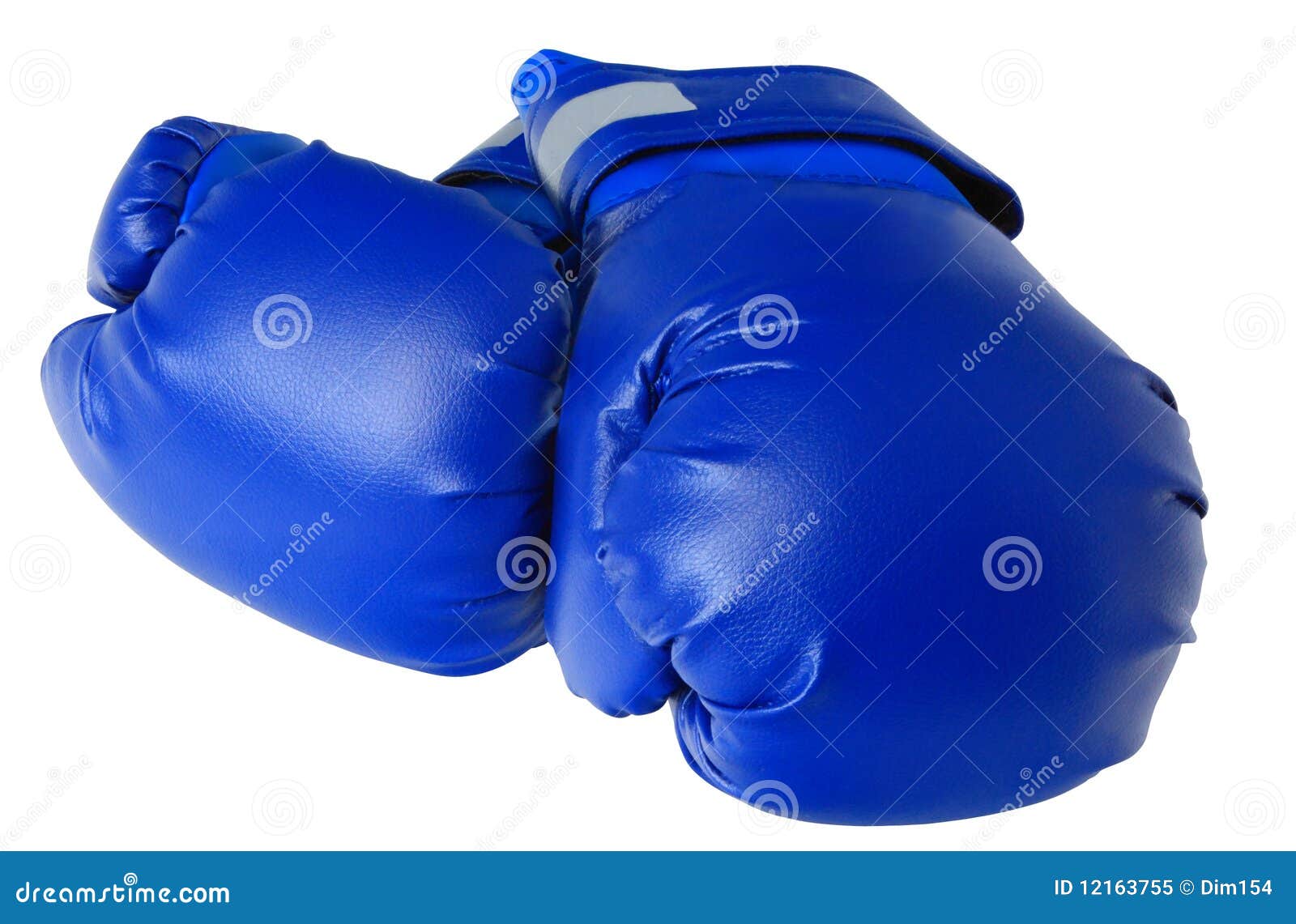 Blue boxing gloves stock image. Image of strength, martial 12163755