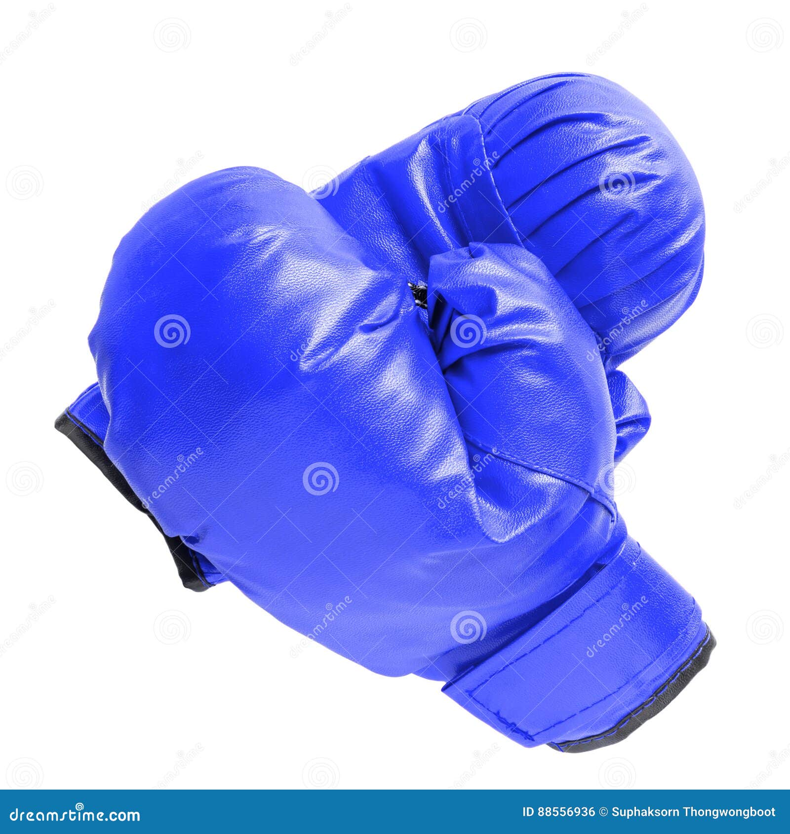 Blue Boxing Gloves on White Stock Photo Image of gear, protect 88556936