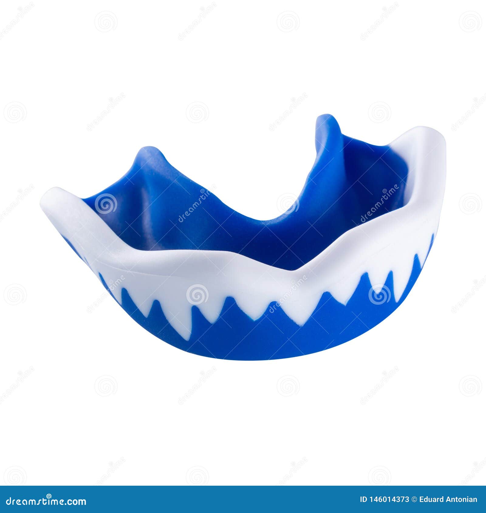 Retoucheren groei Bourgeon Blue Boxing Kappa, Protection of Teeth and Lips, on a White Background  Stock Image - Image of mouthguards, mouthguard: 146014373