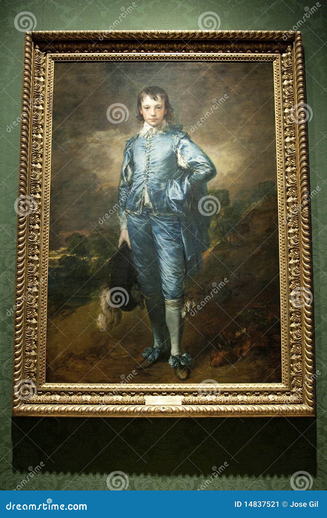 The Blue Boy editorial photo. Image of fountain, library 14837521