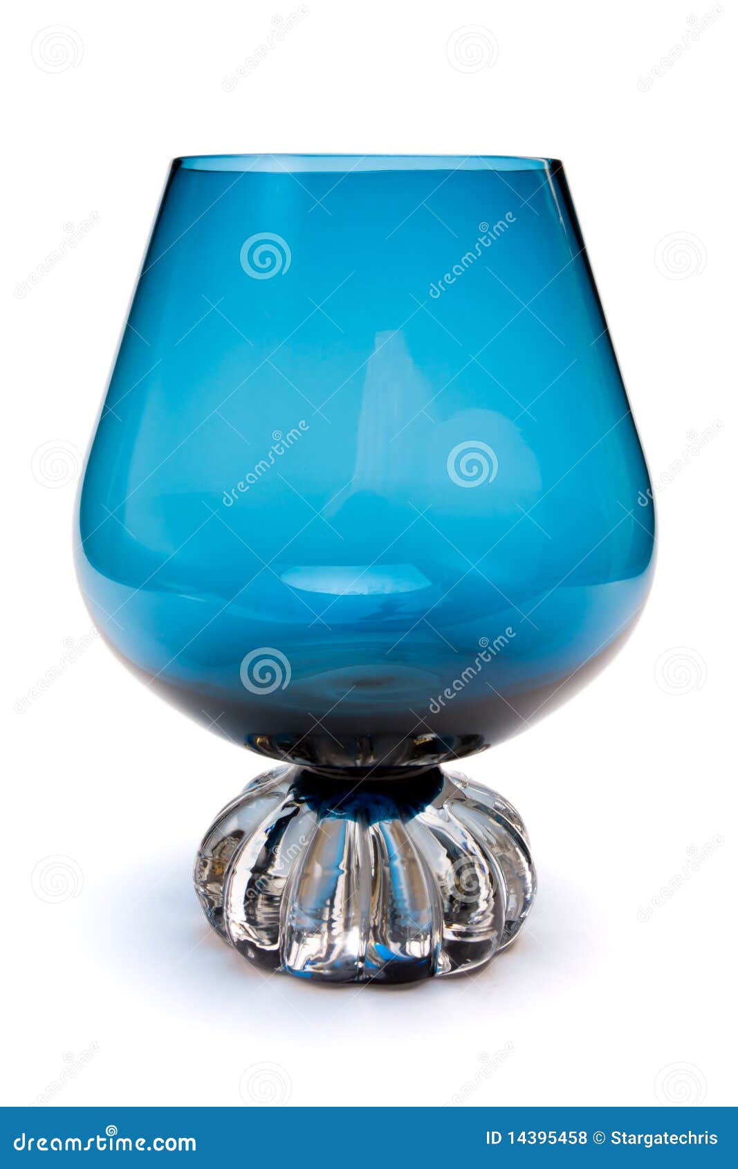 Blue Brandy Glass stock photo. Image of bright, cobalt 14395458