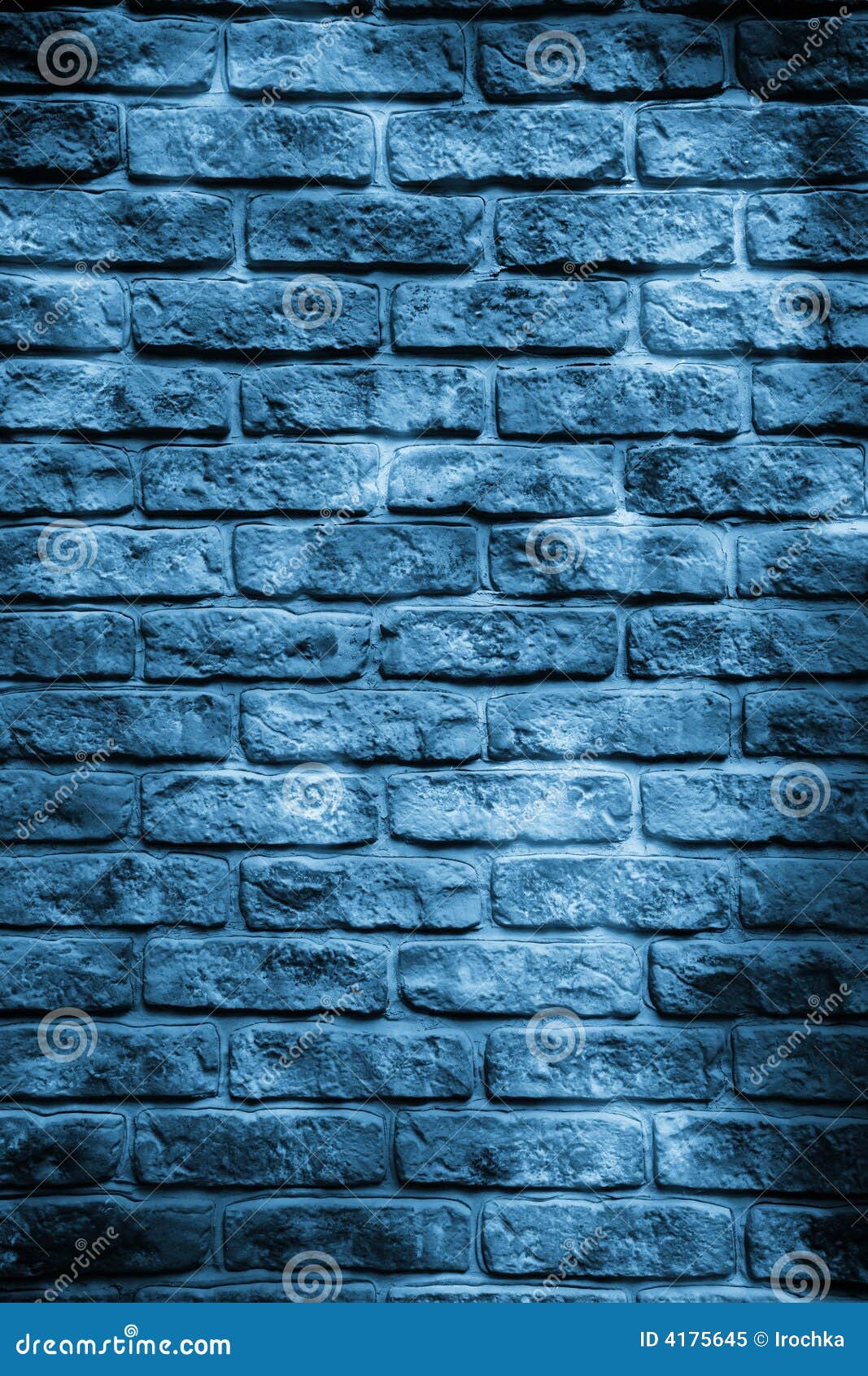 Blue brick wall stock image. Image of detailed, brickwall 4175645