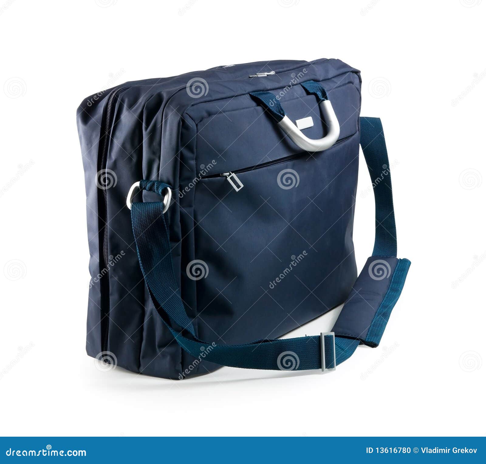 Blue briefcase stock photo. Image of suitcase, accessory 13616780