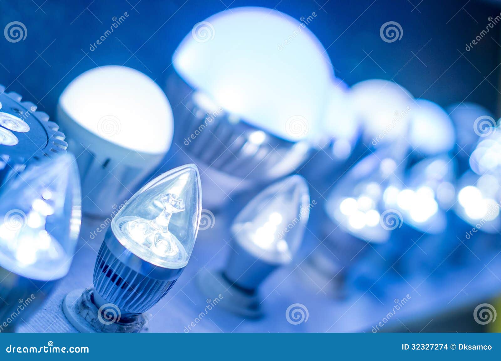 blue bright brightly bulb led