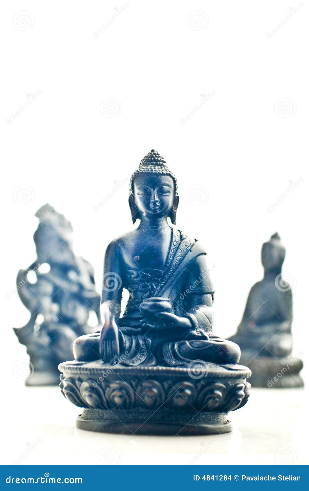 Blue Buddha statue stock photo. Image of buddhism, asian 4841284