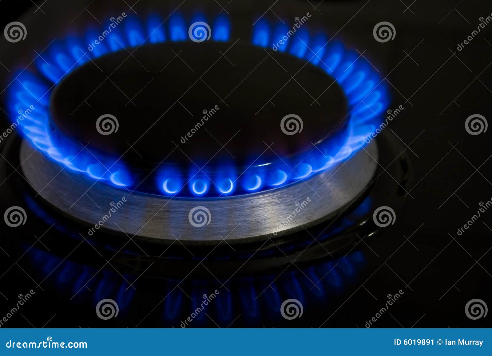 Blue Burning Stove Flame stock image. Image of costly 6019891