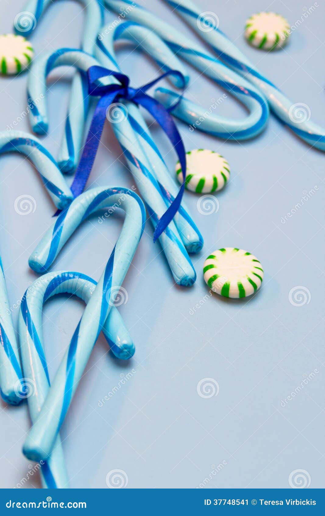 Blue Candy Canes Stock Image Image 37748541