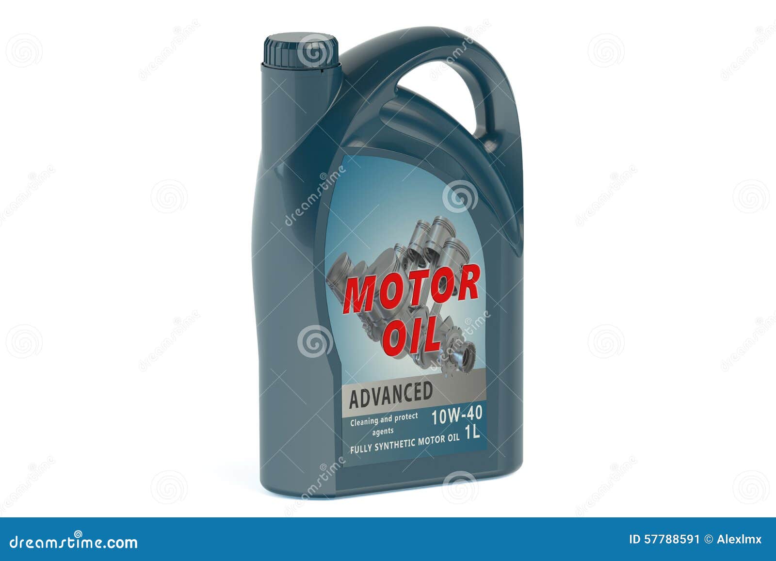 Blue canister motor oil 1L stock illustration. Illustration of blue ...