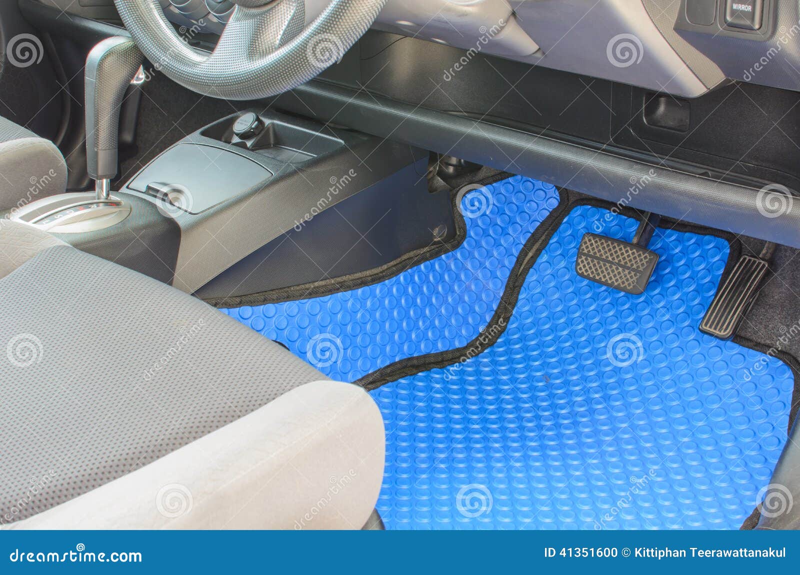 Blue car mats stock photo. Image of four, front, universal 41351600