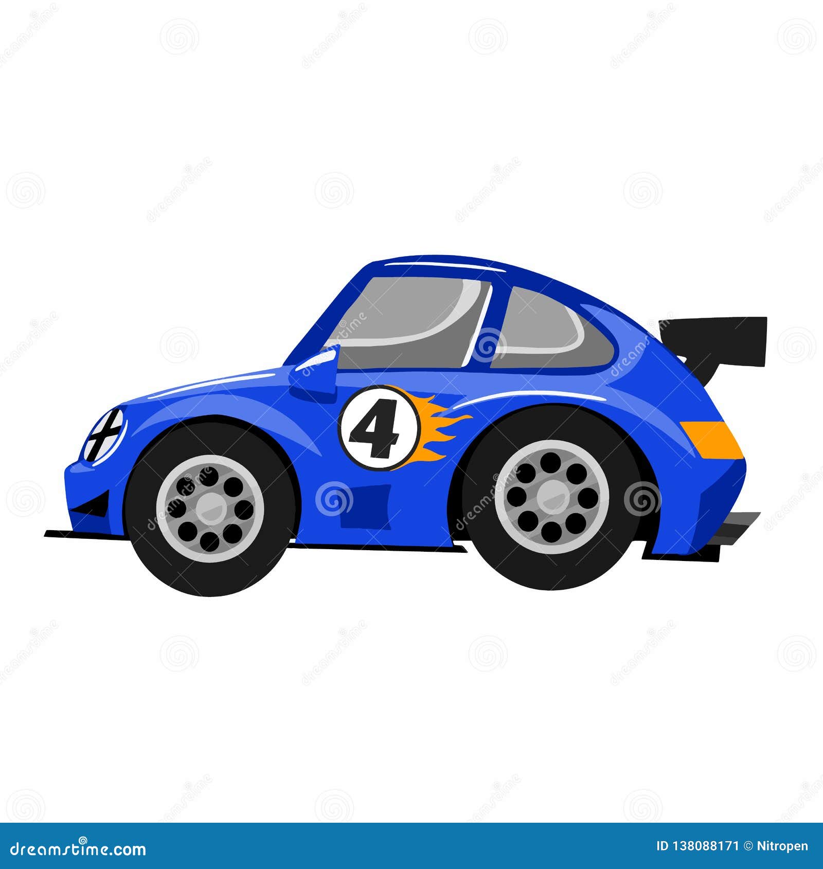 Blue Car Car Racing Nice Car Stock Vector Illustration of vector