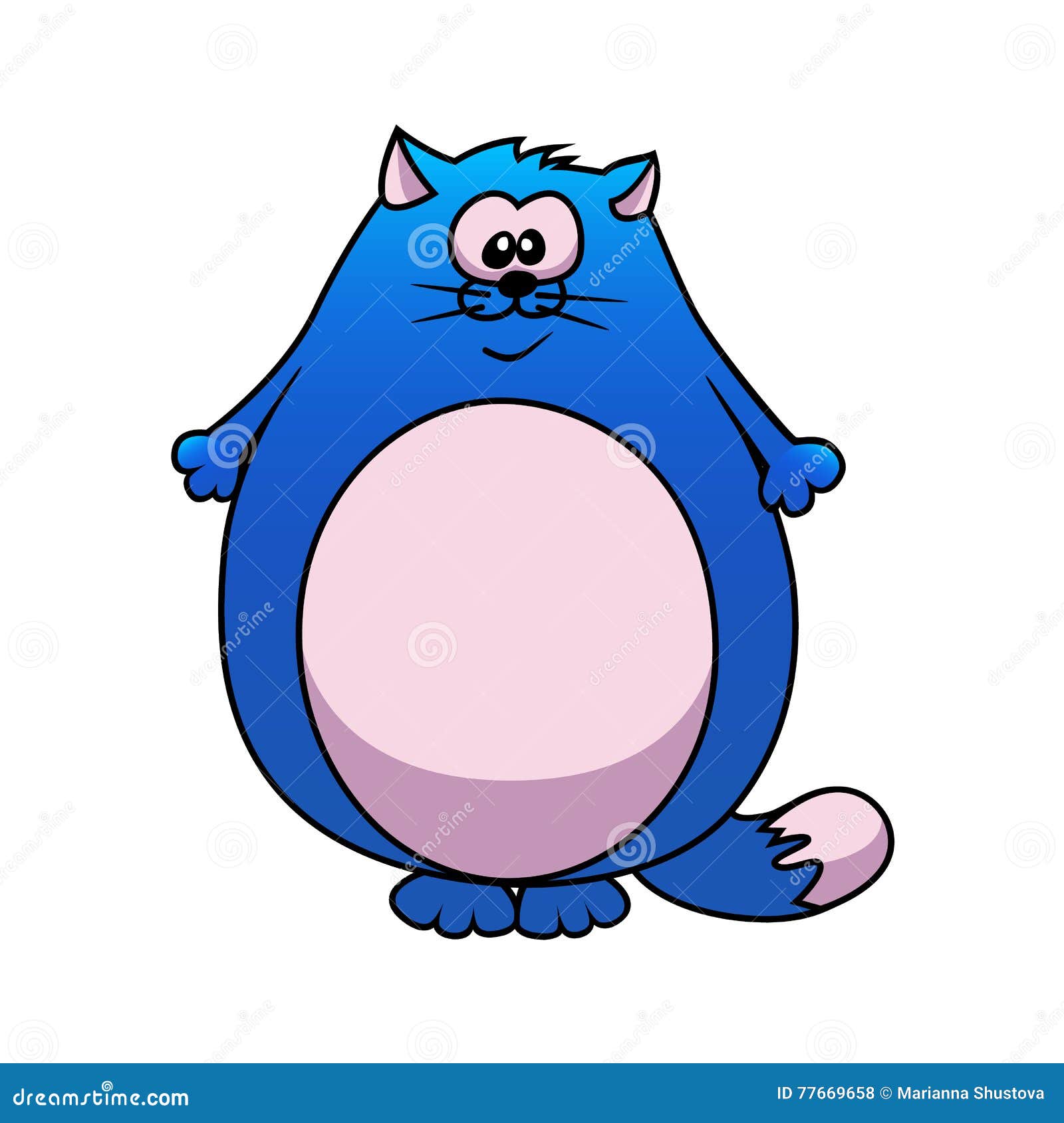 Толстый синий кот
