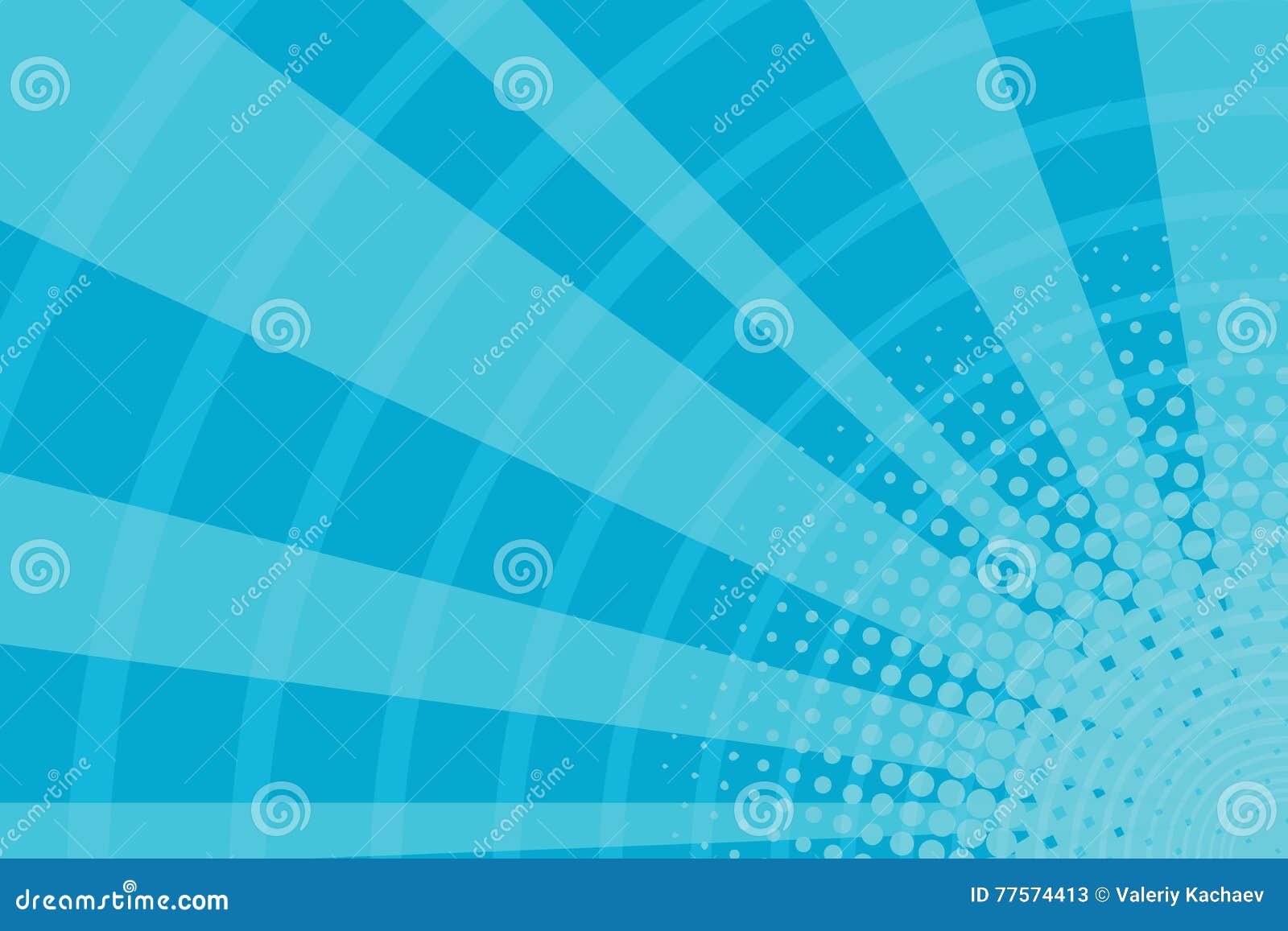 Blue Cartoon Light Rays Pop Art Retro Background Stock Vector Illustration of frame, cell