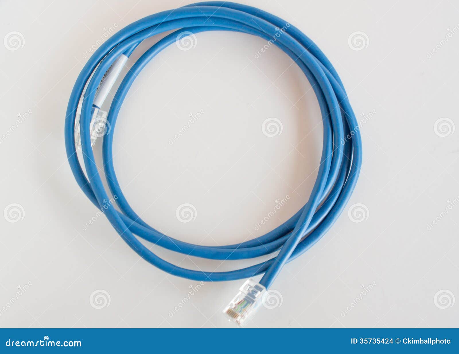Blue Cat 5 Cable stock photo. Image of cat3, communications 35735424