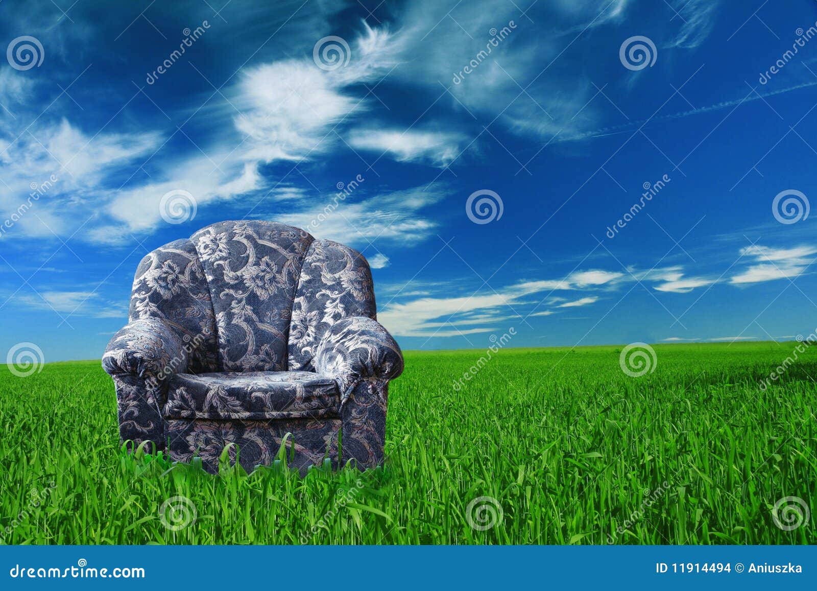 Blue chair stock photo. Image of concept, health, background 11914494