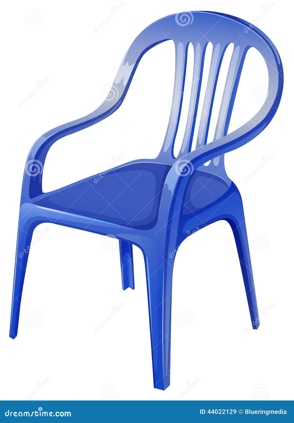 A blue chair stock vector. Illustration of legs, furniture 44022129