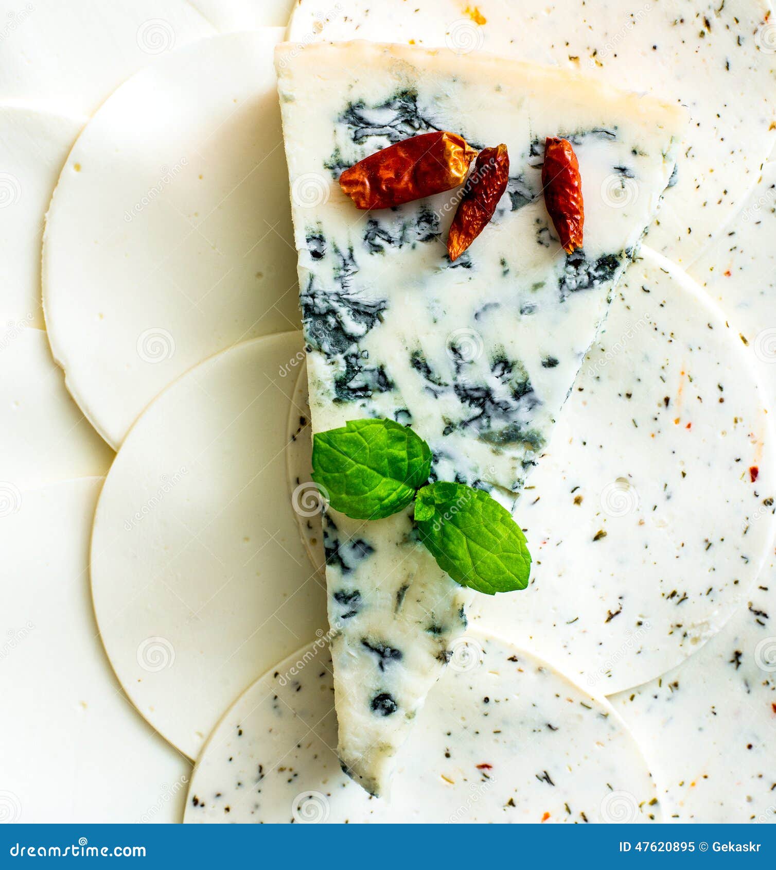 Blue cheese stock image. Image of piece, flavoring, mint 47620895