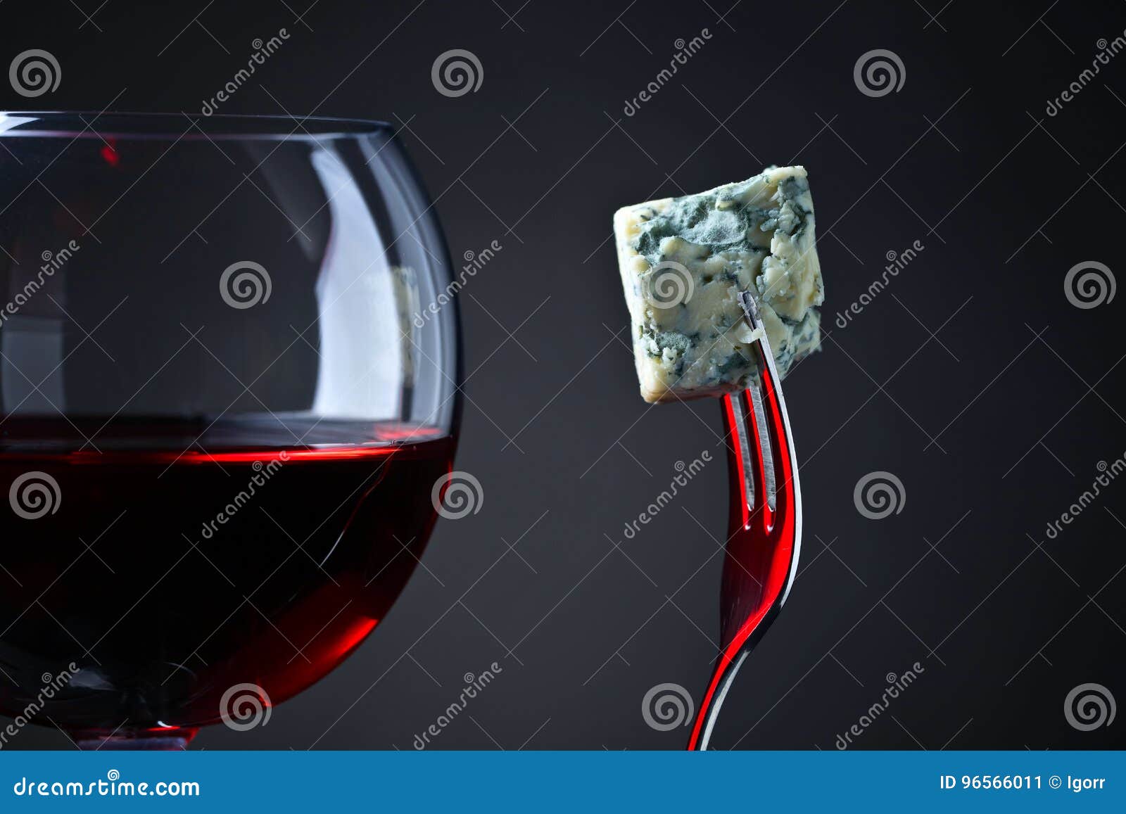 Blue Cheese and Glass of Red Wine . Stock Image Image of fresh, black