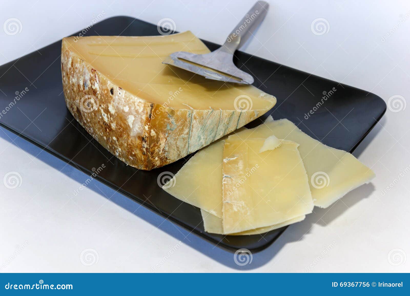 Blue cheese with knife stock photo. Image of layer, ripe 69367756