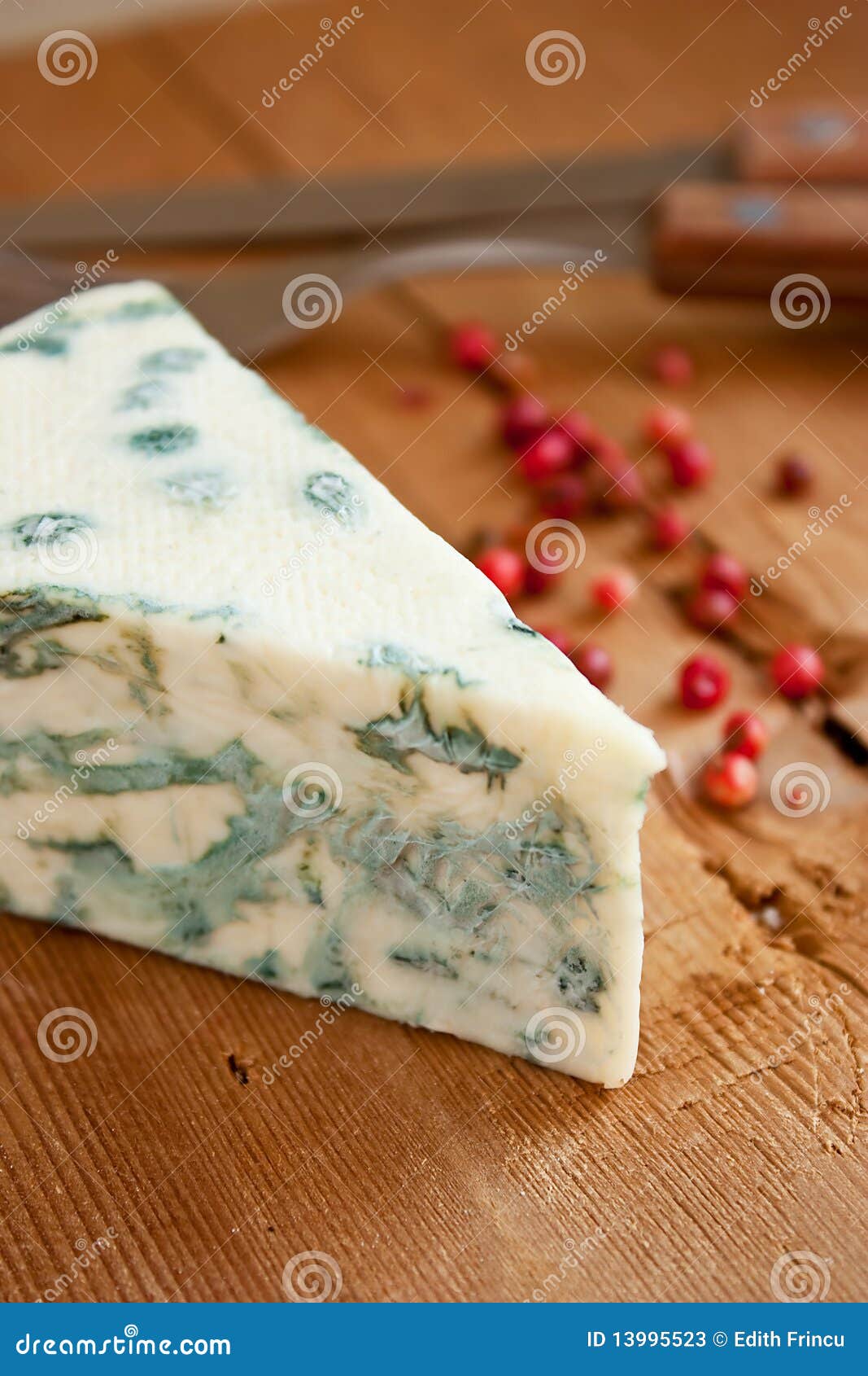Blue cheese and red pepper stock image. Image of meal 13995523