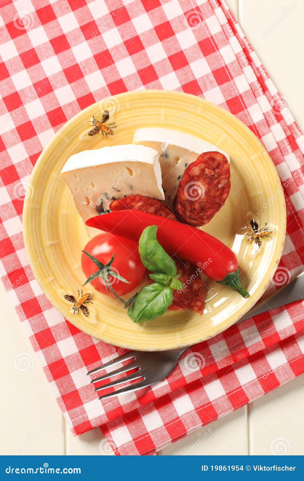 Blue cheese and sausage stock photo. Image of appetizer 19861954