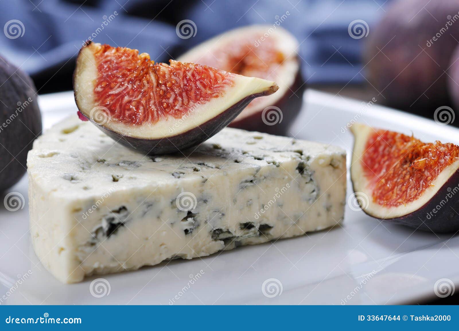 Blue cheese stock photo. Image of soft, picnic, slice 33647644